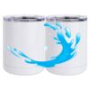 10 oz. White Stainless Steel Short Tumbler Thumbnail
