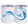 10 oz. White Stainless Steel Short Tumbler Thumbnail