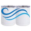 10 oz. White Stainless Steel Short Tumbler Thumbnail