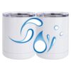 10 oz. White Stainless Steel Short Tumbler Thumbnail
