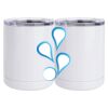 10 oz. White Stainless Steel Short Tumbler Thumbnail