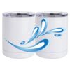 10 oz. White Stainless Steel Short Tumbler Thumbnail