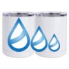 10 oz. White Stainless Steel Short Tumbler Thumbnail