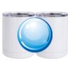 10 oz. White Stainless Steel Short Tumbler Thumbnail