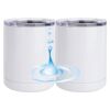 10 oz. White Stainless Steel Short Tumbler Thumbnail