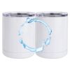 10 oz. White Stainless Steel Short Tumbler Thumbnail