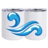 10 oz. White Stainless Steel Short Tumbler Thumbnail