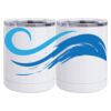 10 oz. White Stainless Steel Short Tumbler Thumbnail