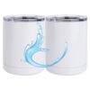 10 oz. White Stainless Steel Short Tumbler Thumbnail