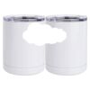 10 oz. White Stainless Steel Short Tumbler Thumbnail