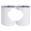 10 oz. White Stainless Steel Short Tumbler Thumbnail