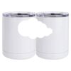 10 oz. White Stainless Steel Short Tumbler Thumbnail