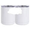 10 oz. White Stainless Steel Short Tumbler Thumbnail