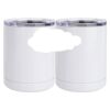 10 oz. White Stainless Steel Short Tumbler Thumbnail