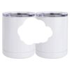10 oz. White Stainless Steel Short Tumbler Thumbnail