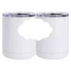10 oz. White Stainless Steel Short Tumbler Thumbnail