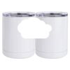 10 oz. White Stainless Steel Short Tumbler Thumbnail