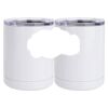 10 oz. White Stainless Steel Short Tumbler Thumbnail