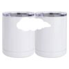 10 oz. White Stainless Steel Short Tumbler Thumbnail