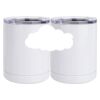 10 oz. White Stainless Steel Short Tumbler Thumbnail
