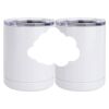 10 oz. White Stainless Steel Short Tumbler Thumbnail