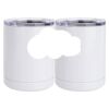 10 oz. White Stainless Steel Short Tumbler Thumbnail