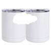 10 oz. White Stainless Steel Short Tumbler Thumbnail