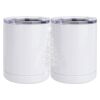 10 oz. White Stainless Steel Short Tumbler Thumbnail