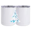 10 oz. White Stainless Steel Short Tumbler Thumbnail