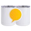 10 oz. White Stainless Steel Short Tumbler Thumbnail
