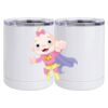 10 oz. White Stainless Steel Short Tumbler Thumbnail