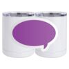 10 oz. White Stainless Steel Short Tumbler Thumbnail