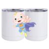 10 oz. White Stainless Steel Short Tumbler Thumbnail