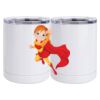 10 oz. White Stainless Steel Short Tumbler Thumbnail