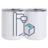 10 oz. White Stainless Steel Short Tumbler Thumbnail