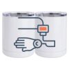 10 oz. White Stainless Steel Short Tumbler Thumbnail