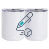 10 oz. White Stainless Steel Short Tumbler Thumbnail