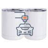 10 oz. White Stainless Steel Short Tumbler Thumbnail