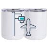 10 oz. White Stainless Steel Short Tumbler Thumbnail