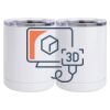 10 oz. White Stainless Steel Short Tumbler Thumbnail