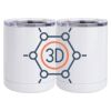 10 oz. White Stainless Steel Short Tumbler Thumbnail