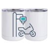 10 oz. White Stainless Steel Short Tumbler Thumbnail