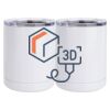 10 oz. White Stainless Steel Short Tumbler Thumbnail