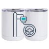 10 oz. White Stainless Steel Short Tumbler Thumbnail