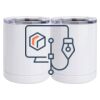 10 oz. White Stainless Steel Short Tumbler Thumbnail