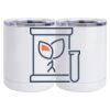 10 oz. White Stainless Steel Short Tumbler Thumbnail