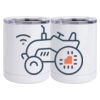10 oz. White Stainless Steel Short Tumbler Thumbnail