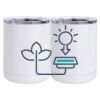 10 oz. White Stainless Steel Short Tumbler Thumbnail
