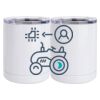 10 oz. White Stainless Steel Short Tumbler Thumbnail