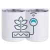 10 oz. White Stainless Steel Short Tumbler Thumbnail